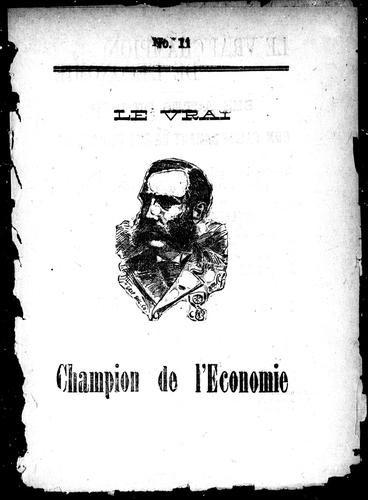 Le Vrai champion de l'économie