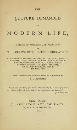 The culture demanded by modern life