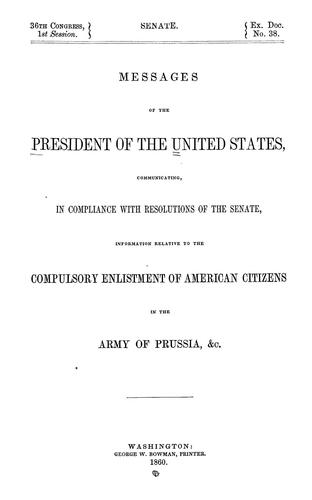 Messages of the President of the United States