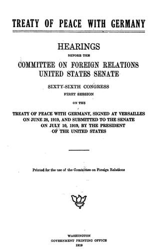 Treaty of peace with Germany