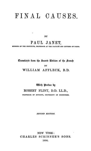 Final causes