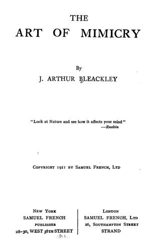 The art of mimicry