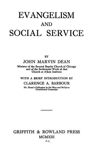 Evangelism and social service