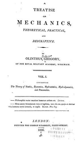 A treatise of mechanics