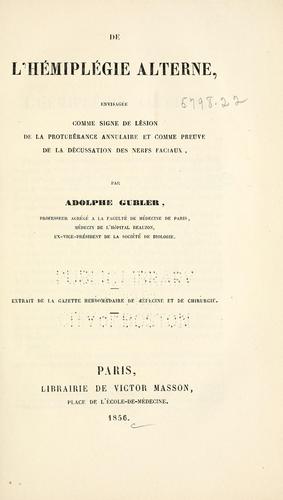 De l'hiplie alterne