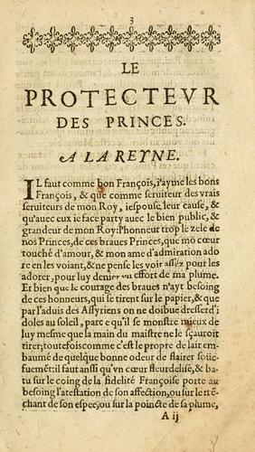 Le Protectevr des princes