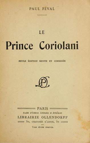 Le prince Coriolani