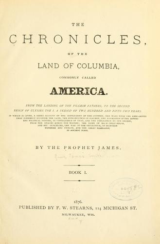 The chronicles, of the land of Columbia