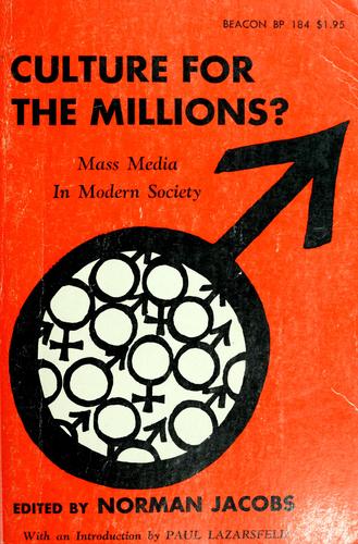Culture for the millions?