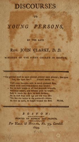 Discourses to young persons