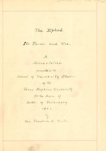 The ephod