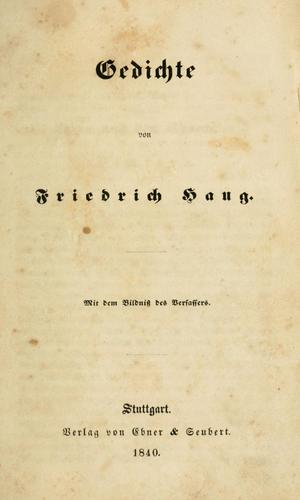 Gedichte.