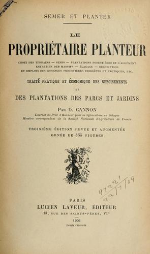 Le propriétaire-planteur