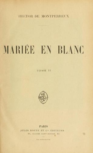 Mariée en blanc