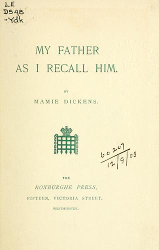 My father as I recall him