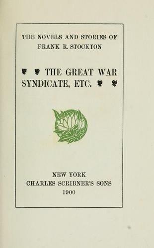 The novels and stories of Frank R. Stockton