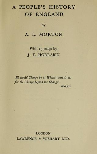 A people's history of England