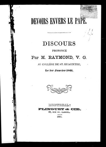 Devoirs envers le pape