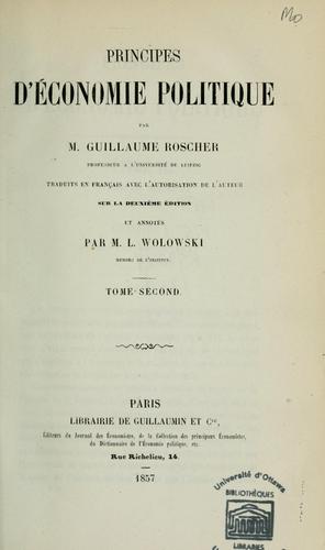 Principes d'économie politique