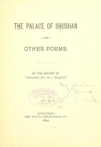 The palace of Shushan and other poems