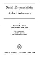 Social Responsibilities of the Businessman