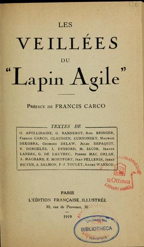 Les veillées du "Lapin agile"