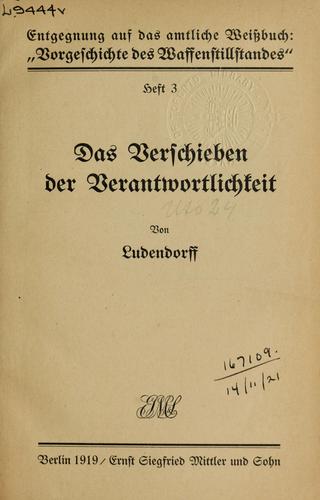Das Verschieben der Verantwortlichkeit