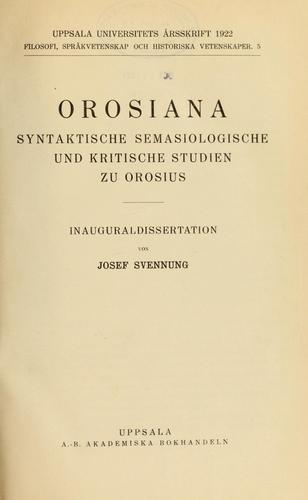 Orosiana