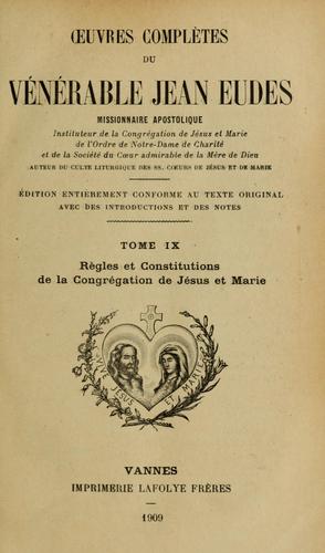 Œuvres complètes du vénérable Jean Eudes, missionnaire apostolique