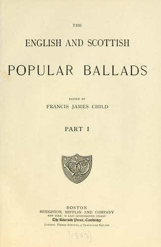 English and Scottish popular ballads