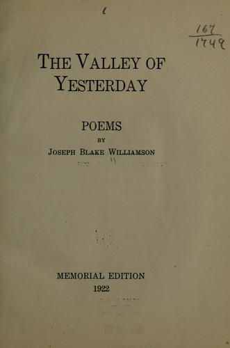The valley of yesterday
