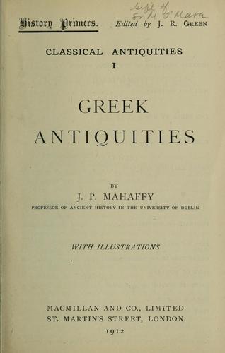Greek antiquities