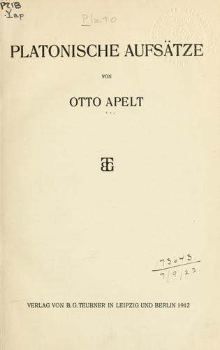 Platonische Aufsätze