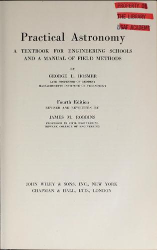 Practical astronomy
