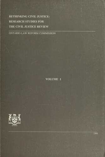 Rethinking civil justice