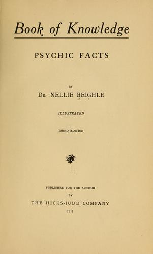 Book of knowledge, psychic facts