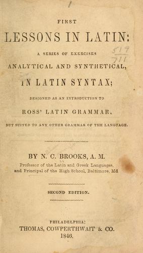 First lessons in Latin