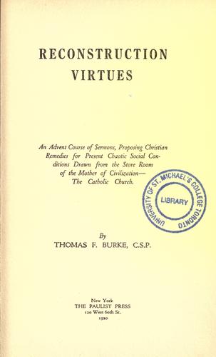Reconstruction virtures