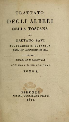 Trattato degli alberi della Toscana