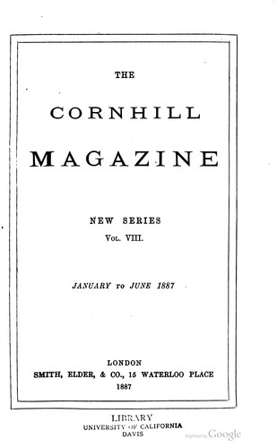 The Cornhill magazine, v. 1-16. --