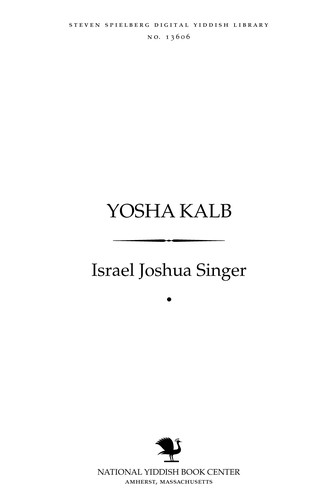 Yoshe Ḳalb