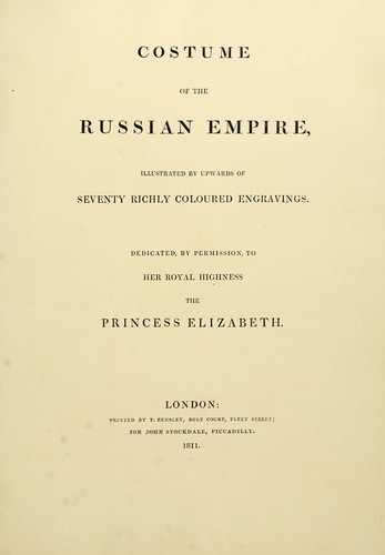 Costume of the Russian Empire