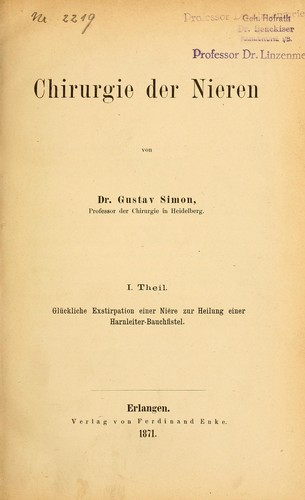 Chirurgie der Nieren