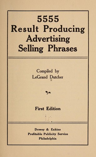 5,555 result producing, advertising, selling phrases