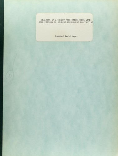 Analysis of a cohort prediction model with applications to student enrollment forecasting