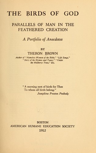 The birds of God