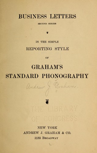Business letters, second series