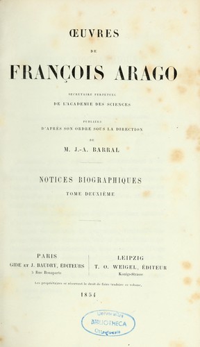 Oeuvres de François Arago