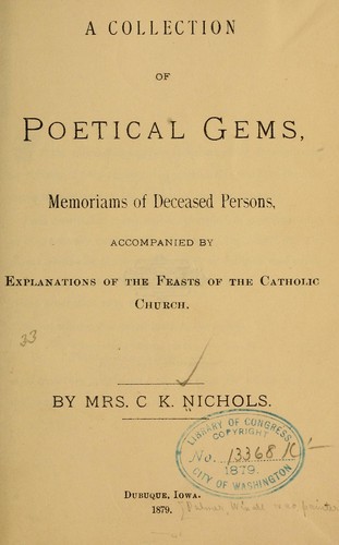 A collection of poetical gems