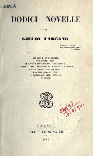 Dodici Novelle